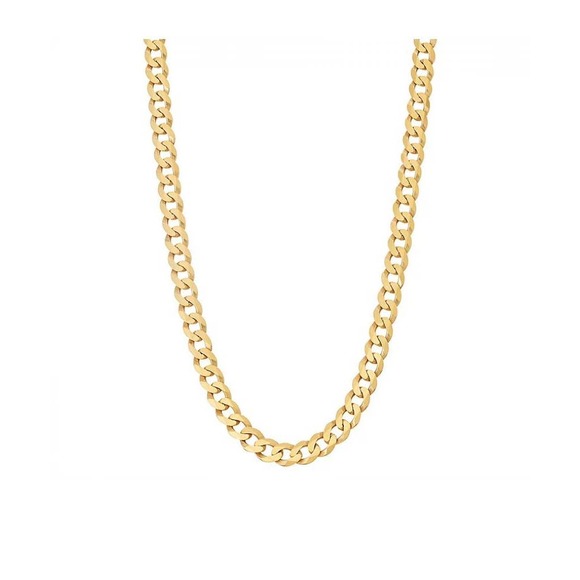 Men Men\'s Sterling Silver Cuban Curb Chain Necklace